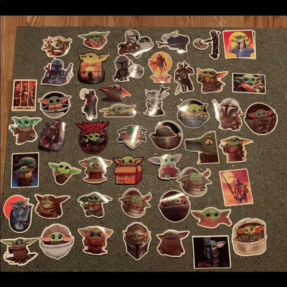 50 Pieces of  Star Wars Stickers: Yoda Storm Trooper Jedi Vador Mandalorian